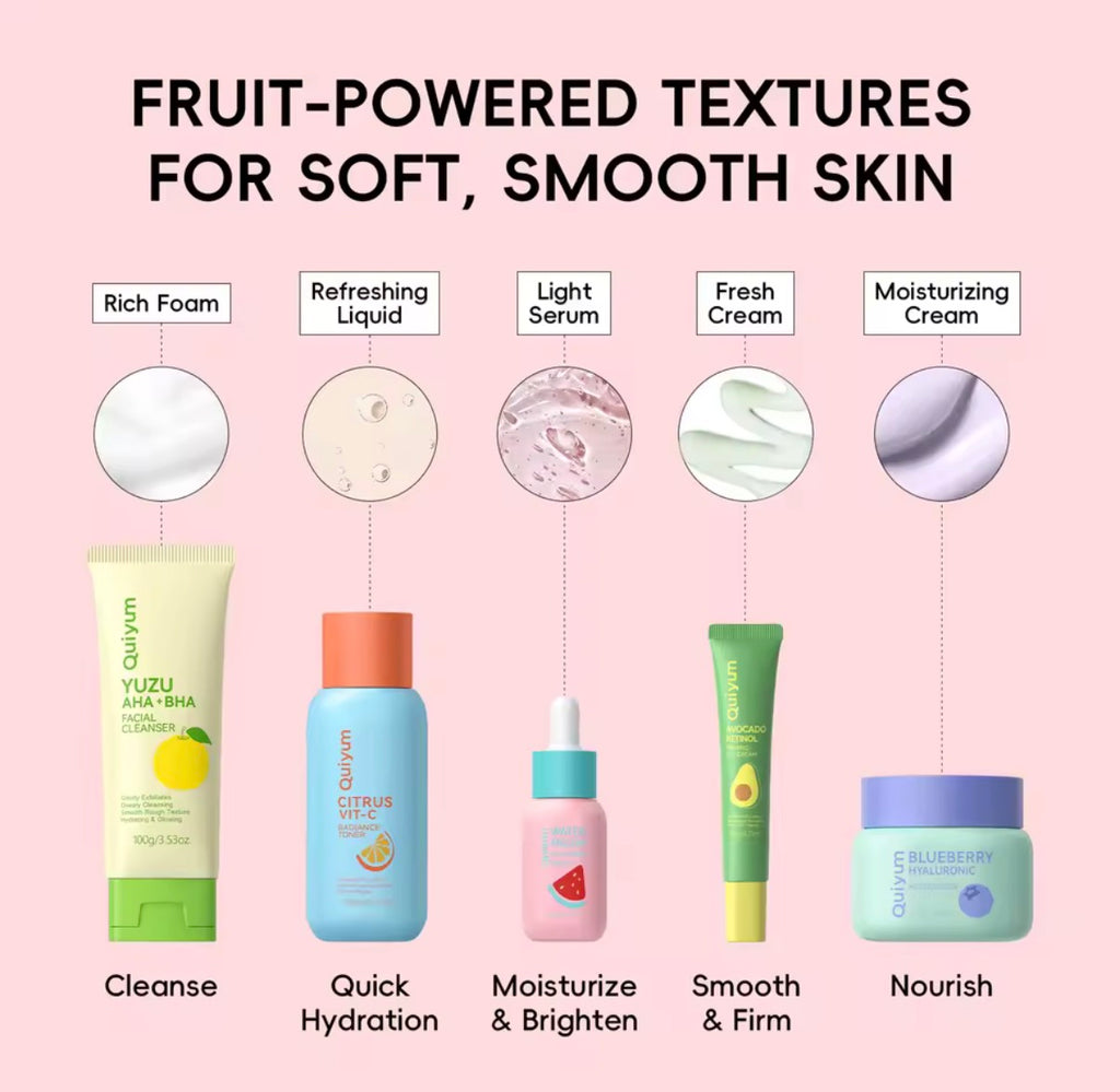 Quiyum Fresh Fruit Full Skin Care Set