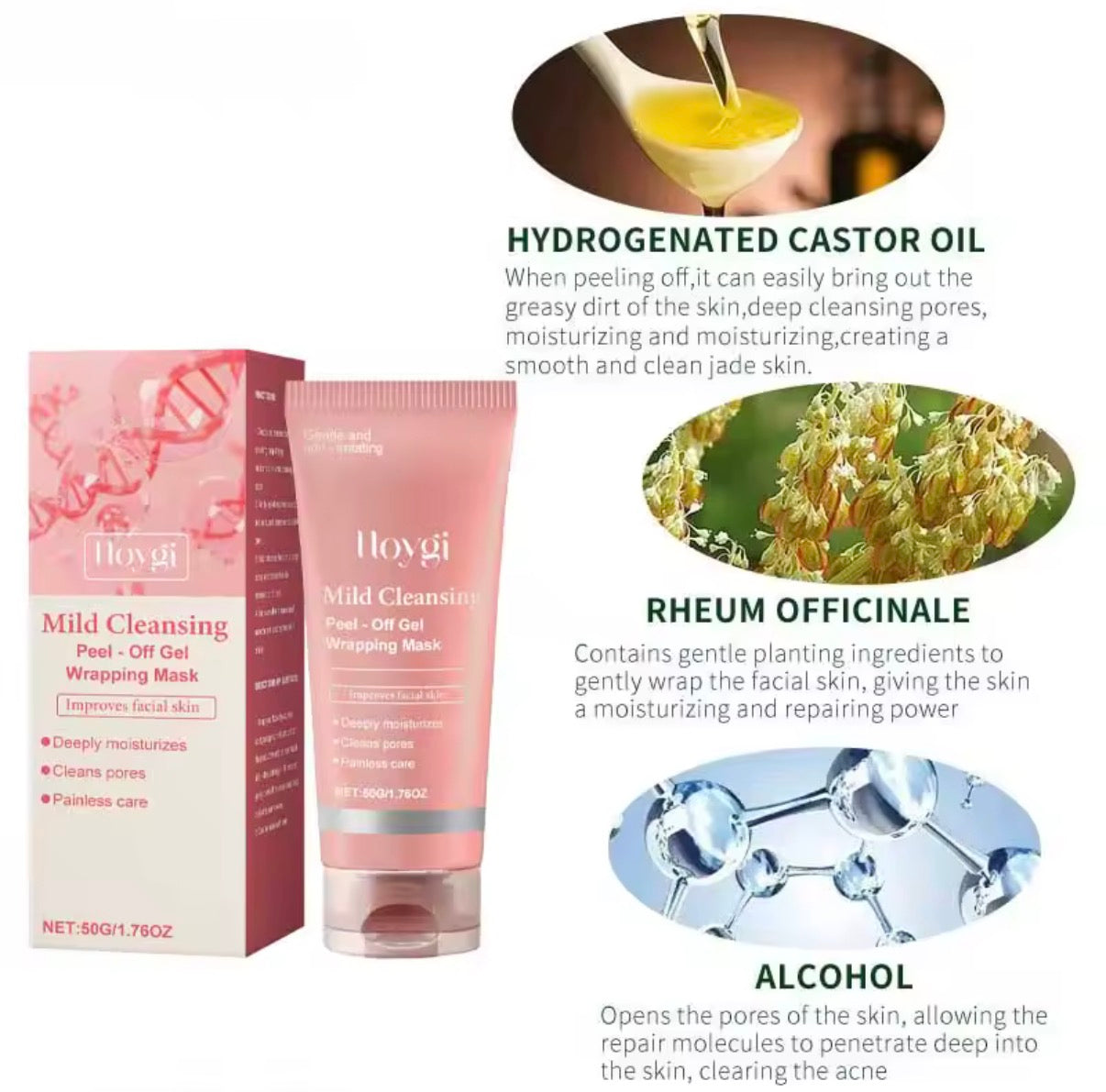Hoygi Mild Cleansing Peel Off Gel Wrapping Mask