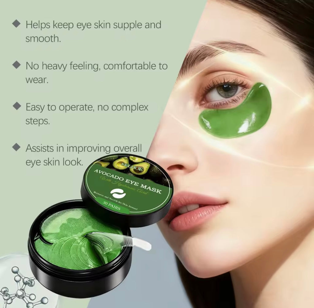 Avocado Eye Mask with Hyaluronic Acid Pair of 30