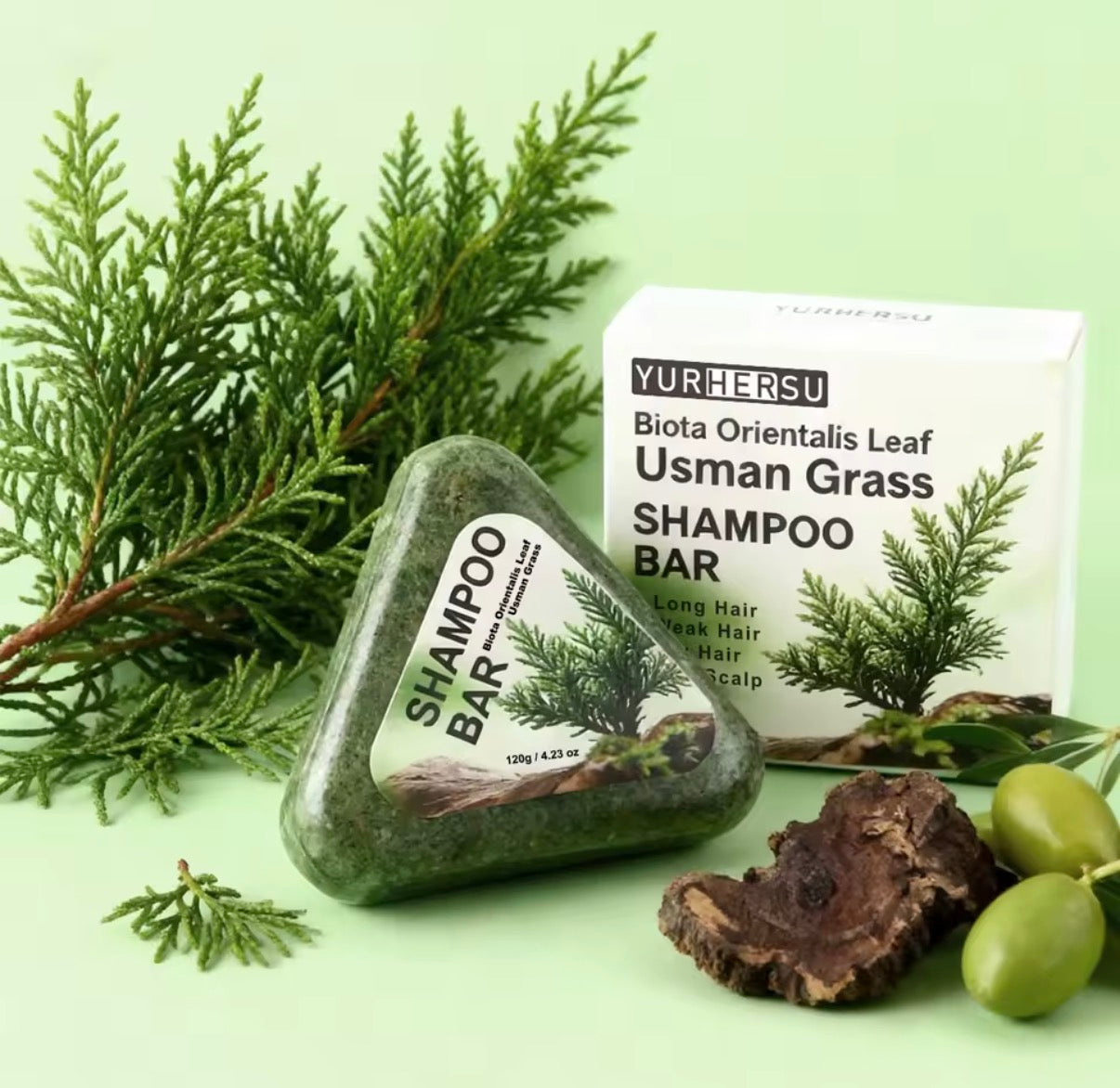 Yurhersu Leaf Usman Shampoo Bar