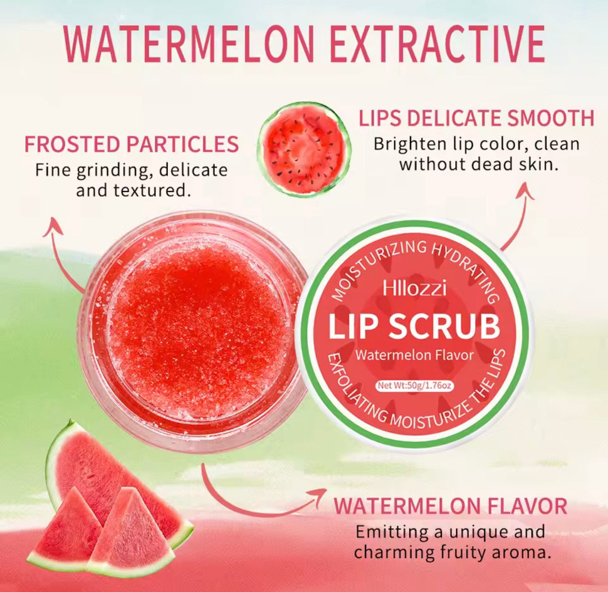 Watermelon Lip Scrub 50g