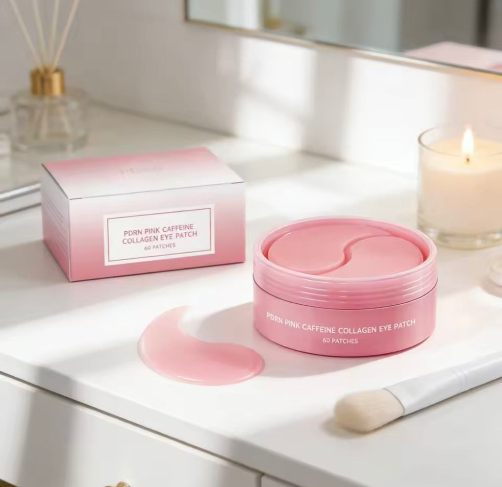 Pink Collagen Caffeine Eye Patches