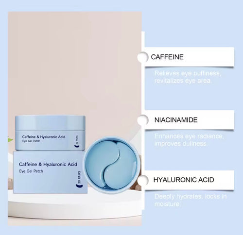 Caffeine & Hyaluronic Eye Gel Patches pack of 30