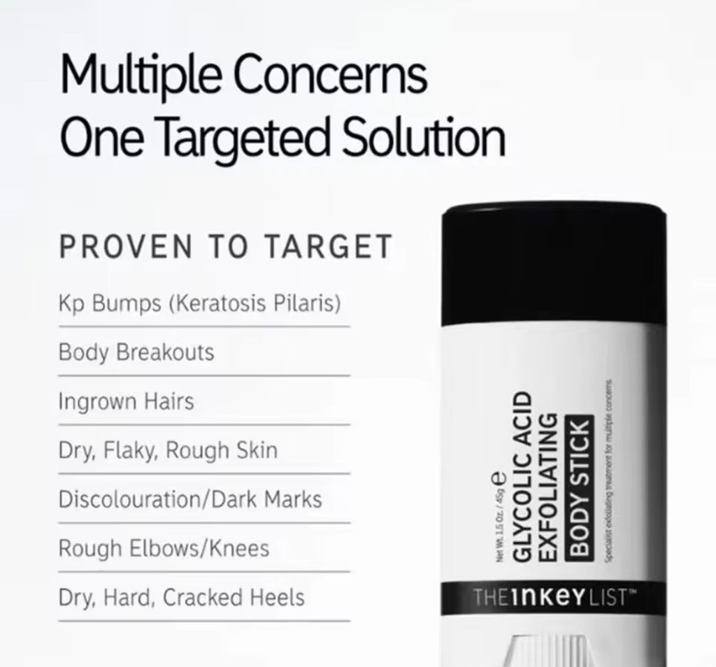 Inkkey Glycolic Acid Exfoliating Body Stick