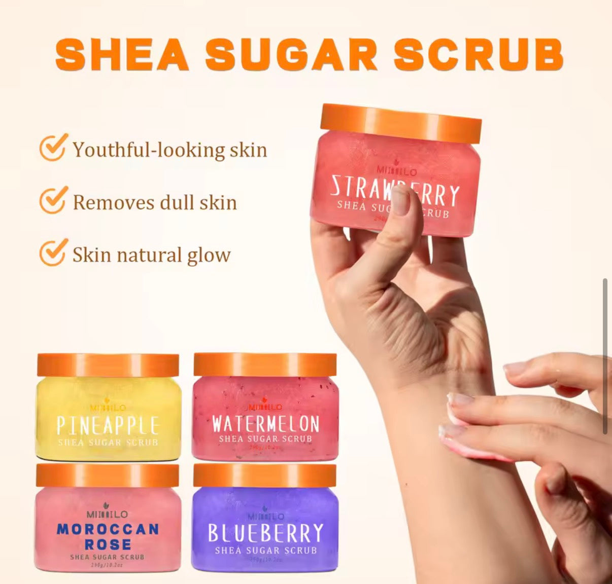 Milo Strawberry Shea Sugar Scrub