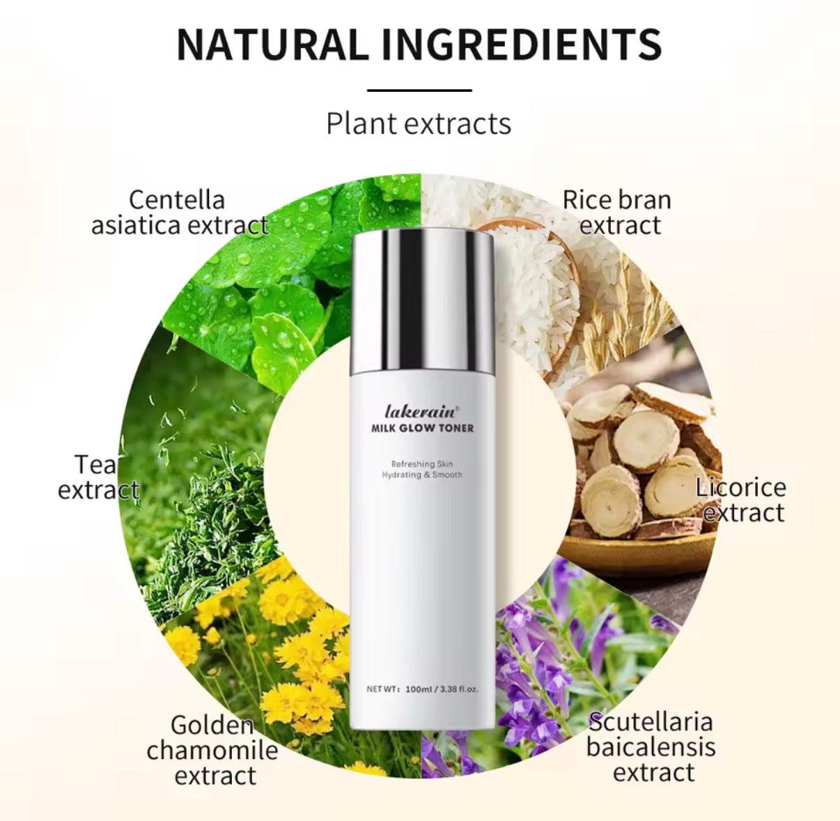 Lakerain Milky Glow Toner 100ml