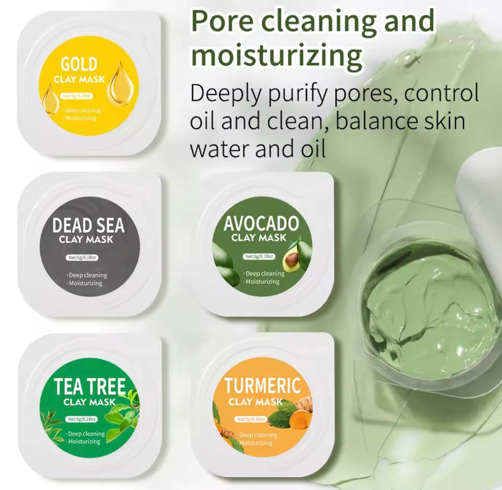Clay Mud Brightening Mask Set of 10