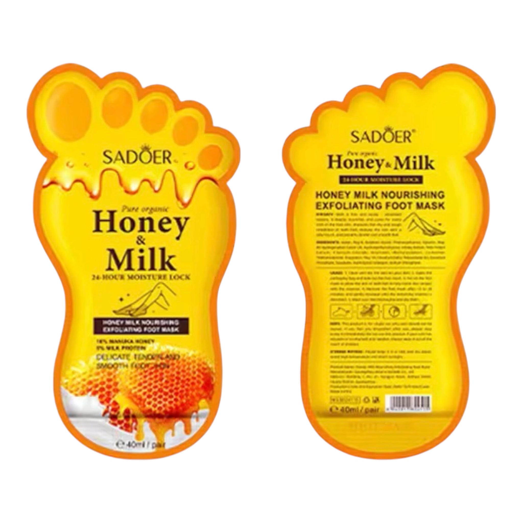 Sadoer Honey & Milk Foot Mask