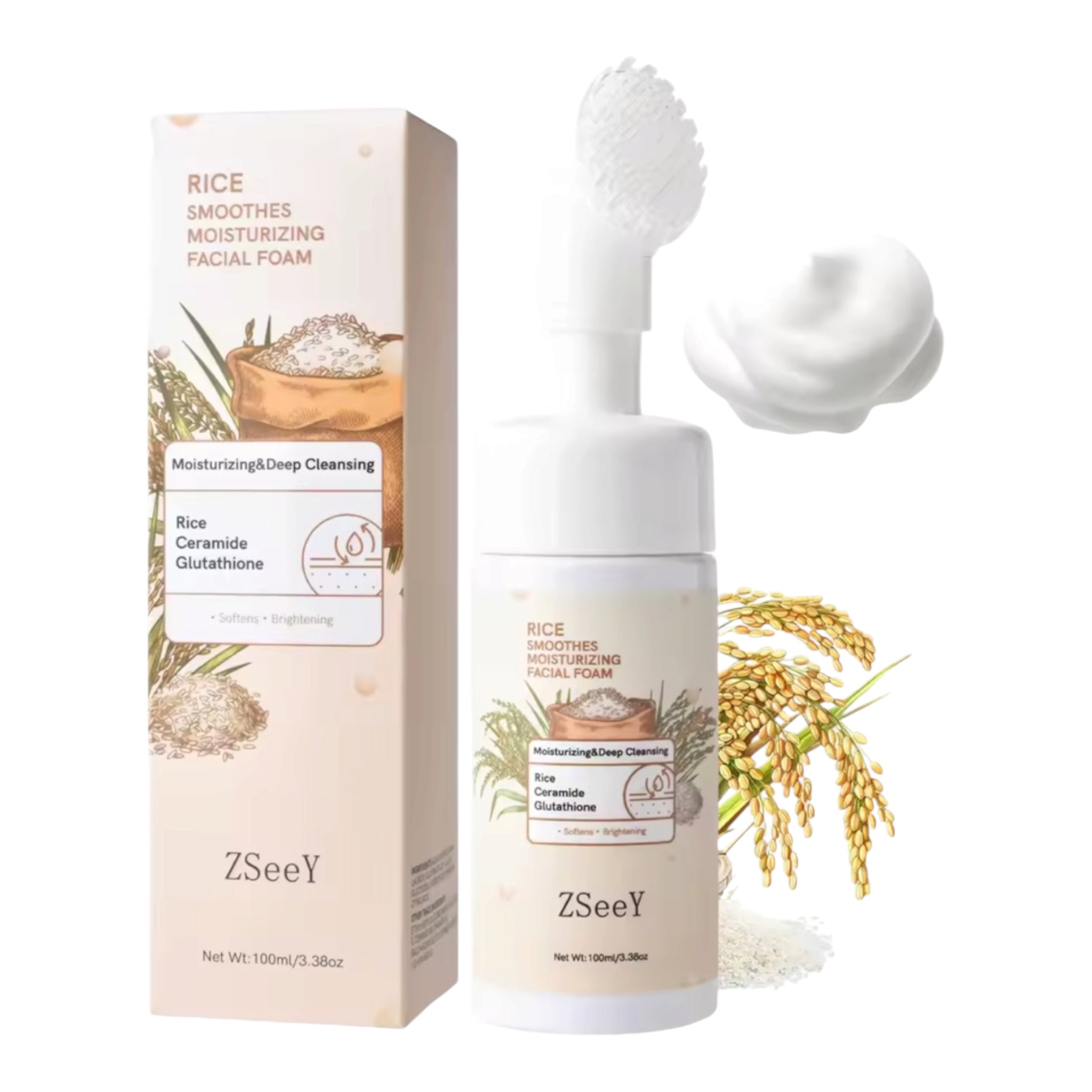 ZSeeY Moisturising Facial Cleanser Rice